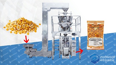 中奇干玉米粒包装机案例